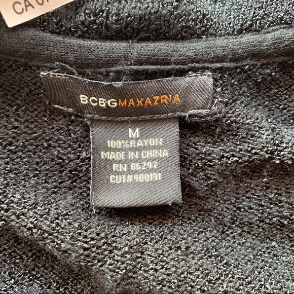 BCBG Maxazria Surplice V-Neck Black Tunic - Picture 5 of 5